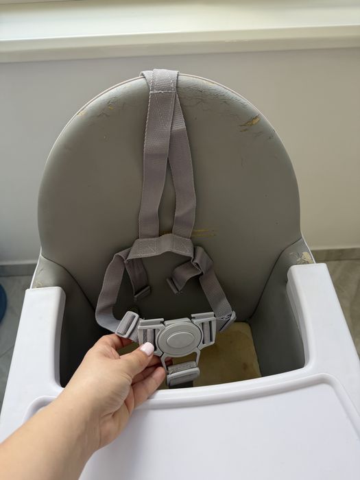 Стільчик для годування 2 в 1 Kinderkraft Fini Gray