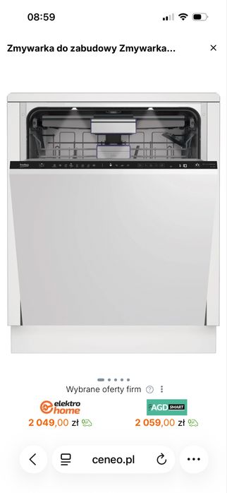 Nowa zmywarka Beko BDIN38640D bPro500 do zabudowy