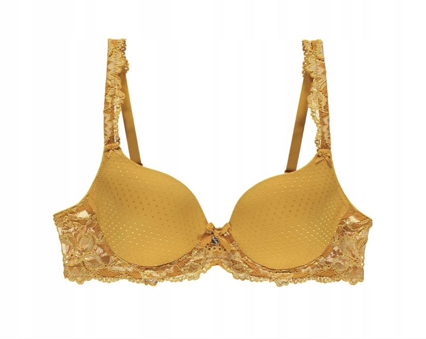 Biustonosz damski Beldona usztywniany musztarda 85B