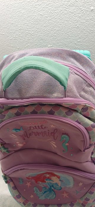 Mochila Escolar / Trolley Lilás Mermaid