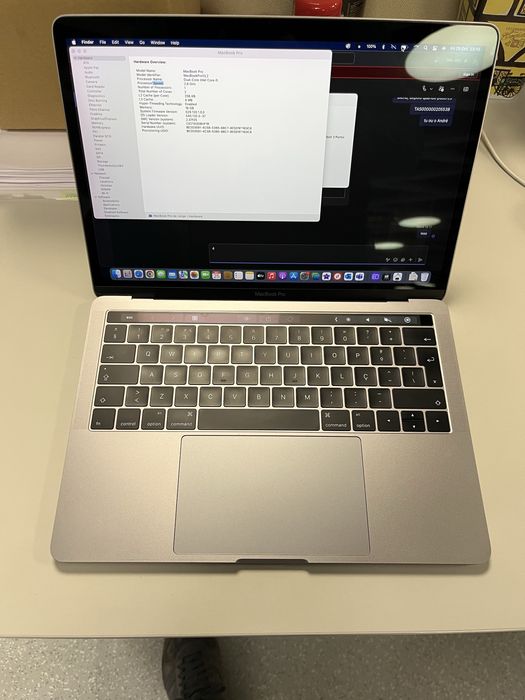 Apple MacBook Pro 13'' Touch Bar, 4 Thunderbolt, 16GB RAM, 512 SSD
