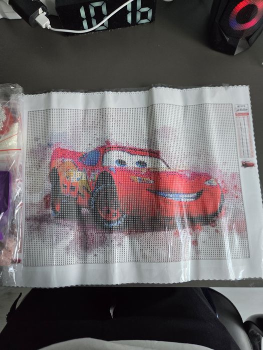 Mozaika diamentowa zygzak auto