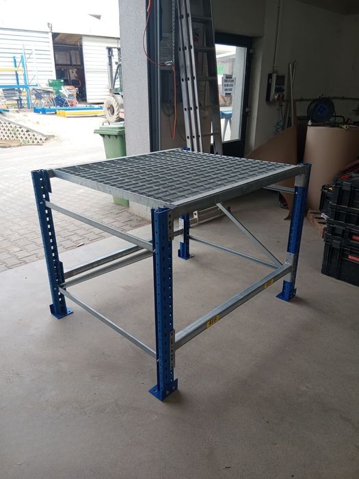 Stojak pod mauzer IBC 1000L stabilny ocynk z kratą producent