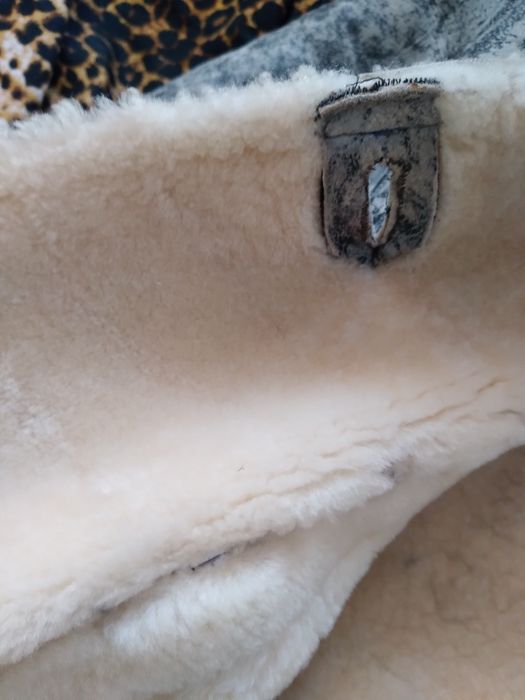 Дублянка натуральна лама стріжена тепла елітна дизайнерська з капюшоно