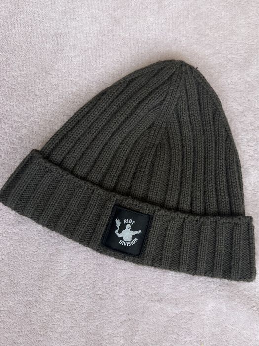 Merino Beanie hat RD logo RD-MRNBHRDL KHAKI