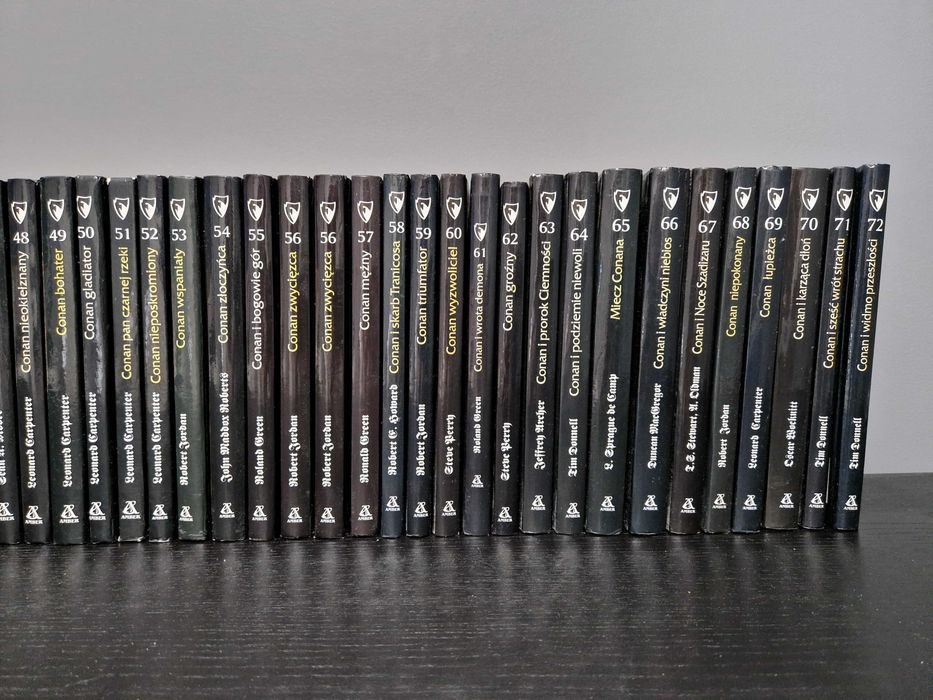 Conan Barbarzyńca czarna seria Howard PIK Amber książki zestaw 1-72