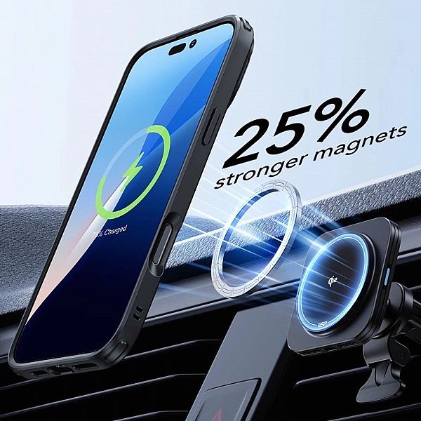 Esr Classic Hybrid Kickstand Halolock Magsafe & Tempered Glass Iphone