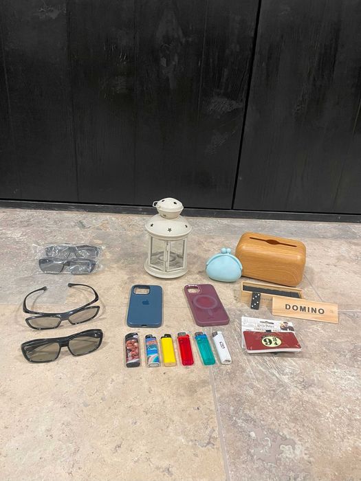 Mega zestaw niespodzianka - etui Iphone, okulary, zapalniczki