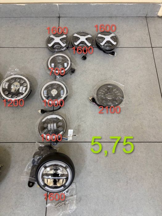 Led фара лед фара світлодіодна фара 7 дюймів та 5.75 дюймів 7 inch мот