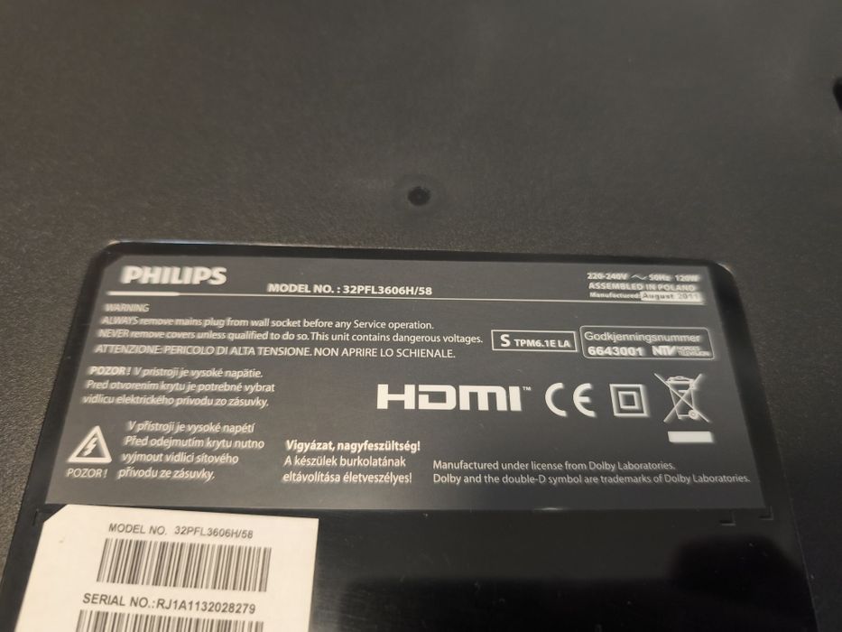 Телевизор с неисправным экраном