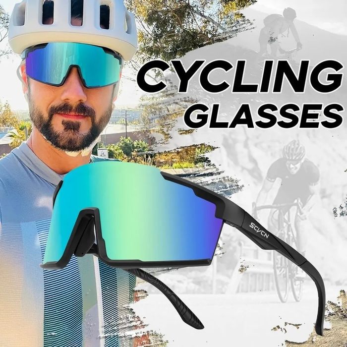 Okulary rowerowe SCVCN UV400 Vision TR-90 GREEN