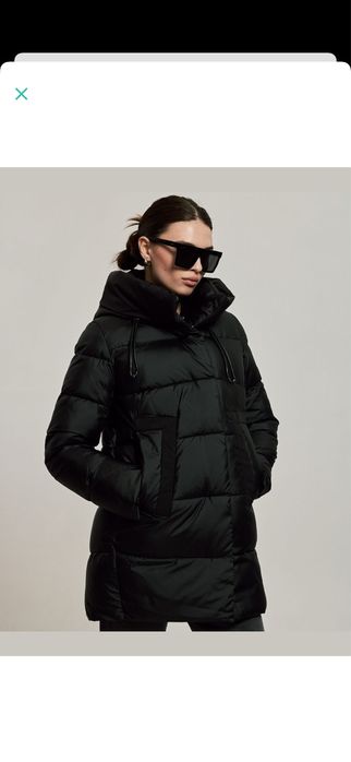 Нова з бірками! Жіноча куртка пуховик Clasna. Чорна, розмір S.