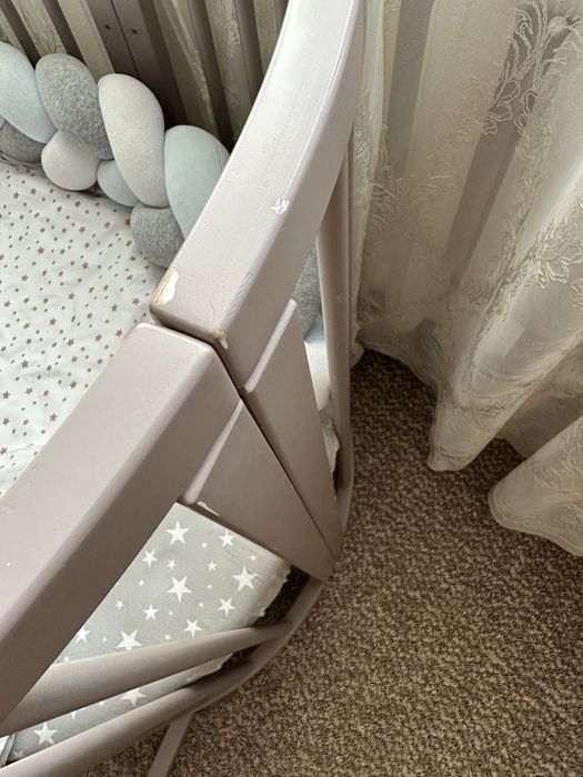 Ліжечко з матрасами royal sleep 7в1