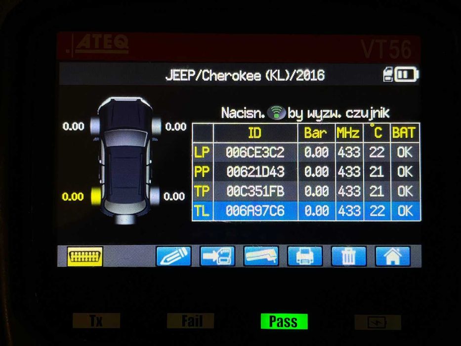 4x czujniki ciśnienia TPMS JEEP CHEROKEE DODGE RAM 68249.197AA