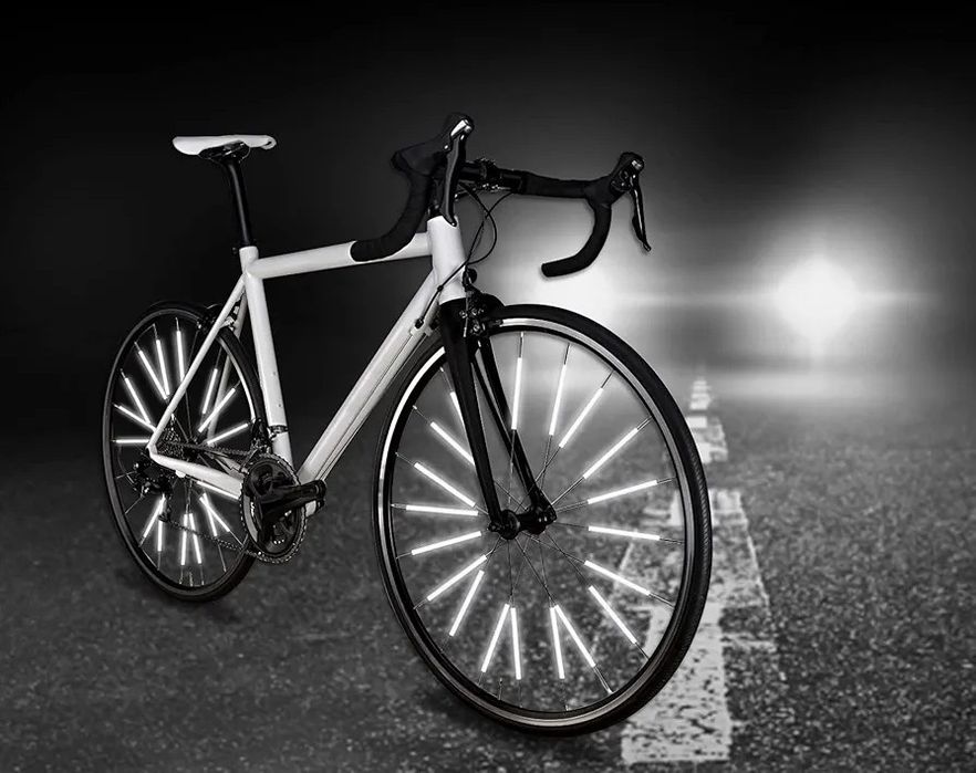 Srebrne dblaski na szprychy-motor,rower, wózek-NOWY zestaw 50szt.