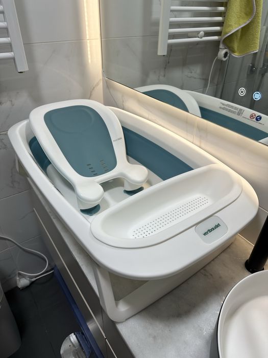 Banheira dobrável para bebe com espreguiçadeira de Vertbaudet