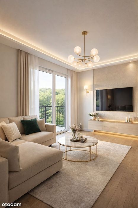 Słoneczne mieszkanie dwu pokojowe z balkonem