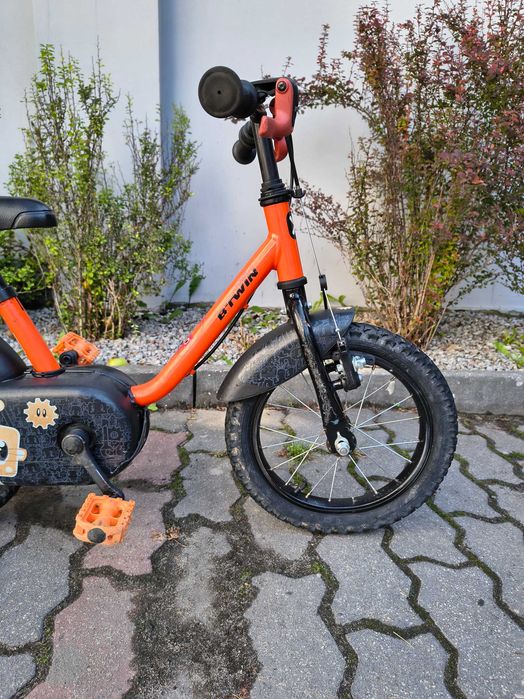 Juniorski dziecięcy rower Btwin 14" koła + kółka boczne