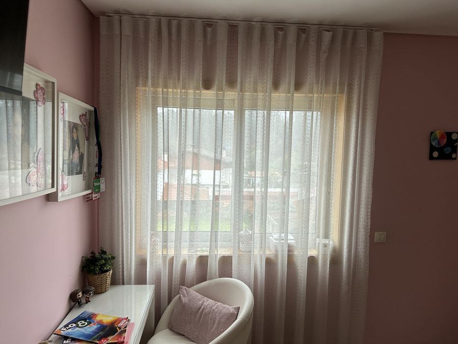 4 cortinas de cozinha e quartos menina
