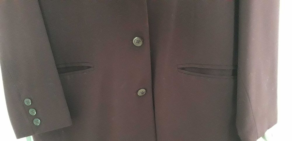 Fato Bordeaux, calças e casaco