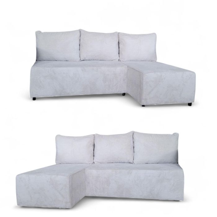 Narożnik rozkładany podwójny Sofa narożna z pojemnikiem na pościel, Rogówka