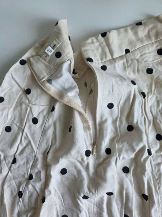 Spódnica midi River Island w grochy 100% wiskoza 32 XS