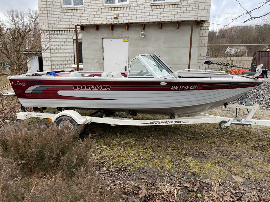 Катер алюмінієвий Crestliner Sportfich 175, лодка, човен