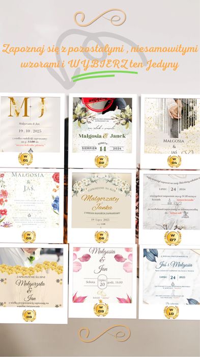 Jedyne takie Boho elektroniczne zaproszenie ślubne