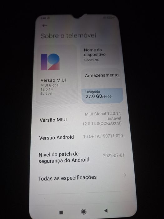 Redmi 9C 64GB preto
