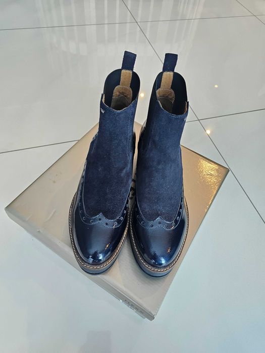 Buty Wojas Nowe Botki Skóra