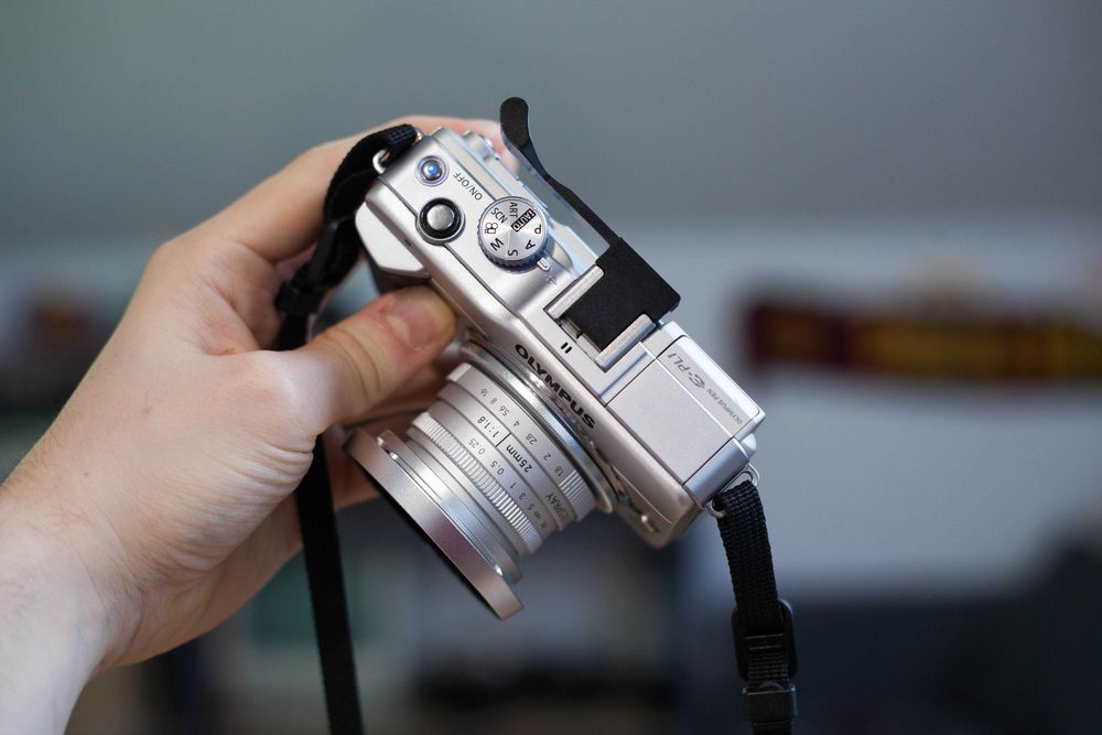 Zestaw Aparat Olympus PEN E-PL1 3025zdj Risespray 25mm F1.8 Akcesoria!