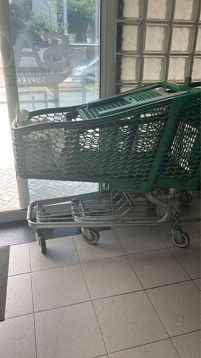 Carrinhos de Supermercado Plástico – Lote de 2 unid