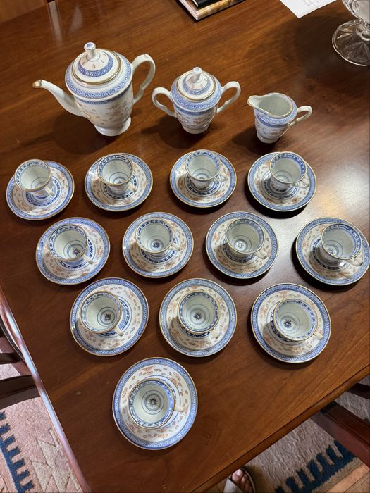 Serviço café bago arroz porcelana chinesa