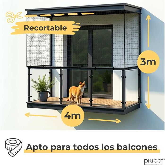 Rede para proteção de gatos