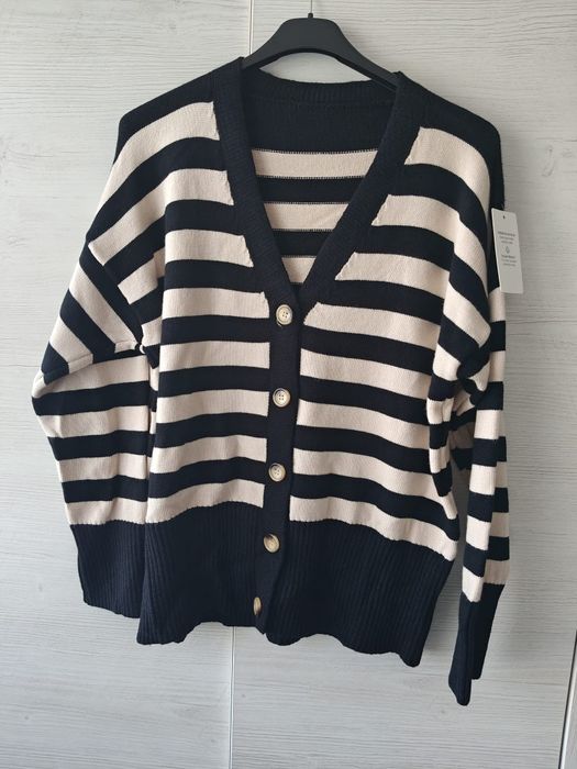 Nowy sweter damski rozpinany
