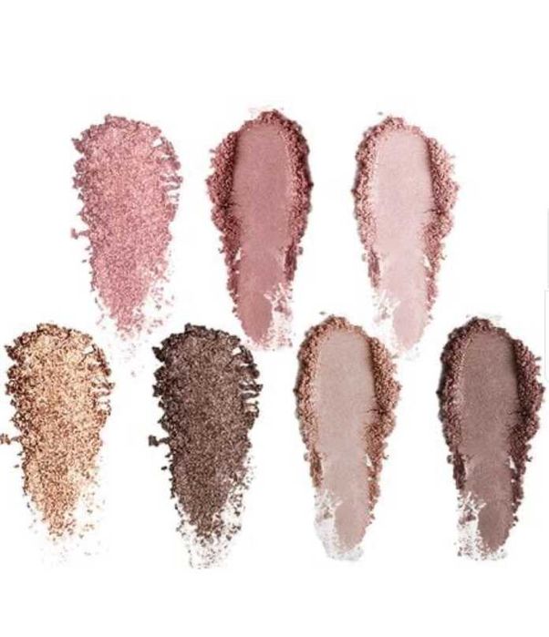 Тіні Lamel 401 блискучі смокі коричневі нюдові бежеві палетка тіней