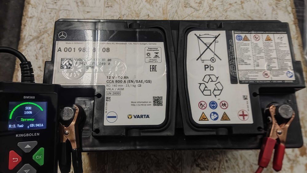 akumulator 12v 80ah -AGM -100% -sprawność gwarancja