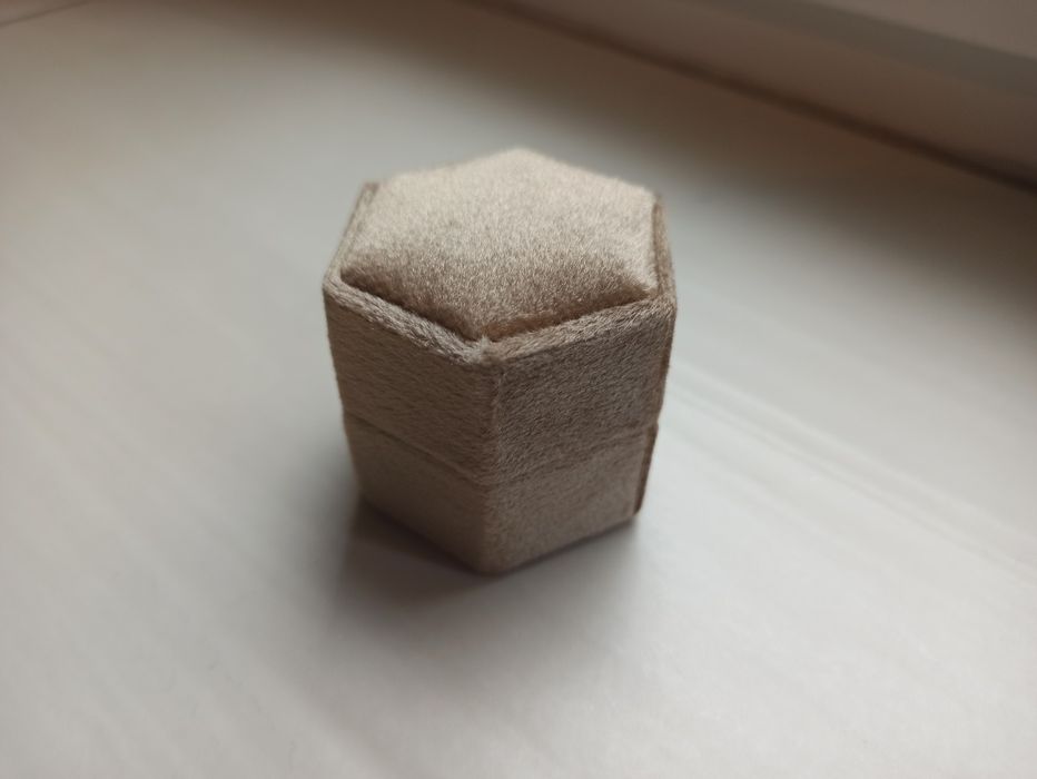 Pudełeczko na obrączki welurowe