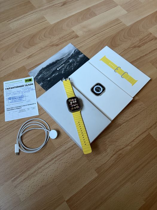 Apple Watch Ultra 49 mm Natural Titanium / Полный Комплект
