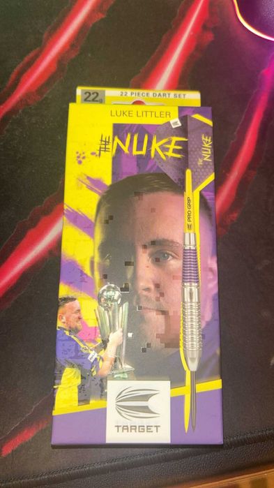 Lotki target Luke littler Brass zestaw 22 elementów