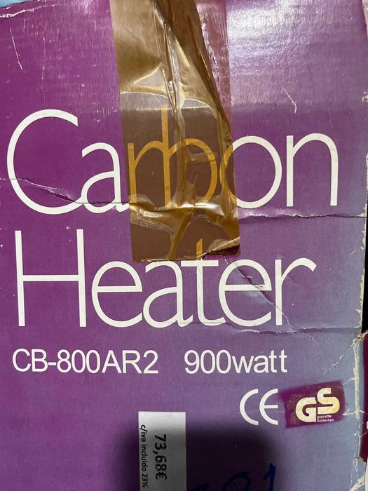 Aquecedor Carbon Heater novo, na caixa