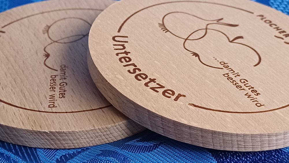 Zestaw podstawek Plocher/ drewno