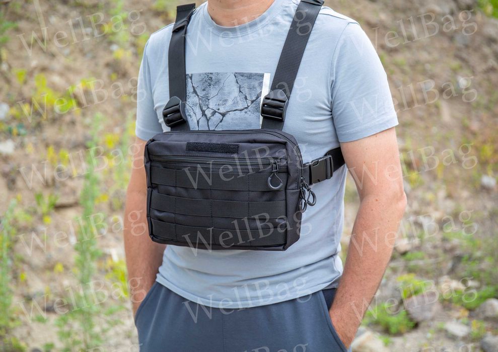 Нагрудна сумка/ розгрузка/ тактичний жилет/ чоловіча сумка/ тактика