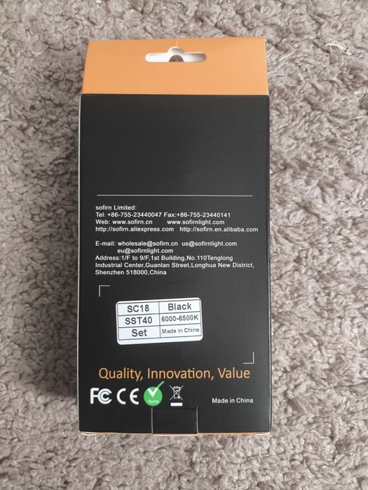 Ліхтарик Sofirn sc18 з акб 3000mah