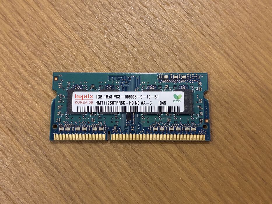 Memória RAM 1GB DDR3 Hynix PC3-10600S (Portátil)