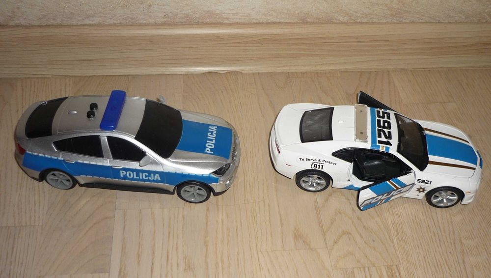 Zestaw samochodów Policja Dickie Dźwięk Motor Pomoc drogowa