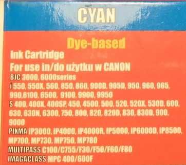 Tusz Canon BCI-3E/6C cyan 2 sztuki