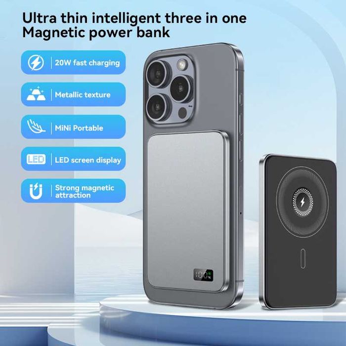 5000mAh Power Bank PD20W,Magsafe 15W