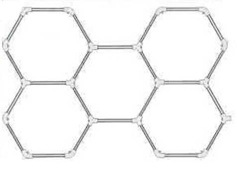 Iluminação Hexagonal de Teto