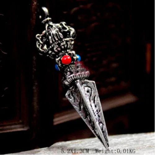 Amuletos pendente varja phurpe dorge tibetana tibete